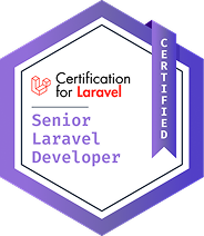 Certified Senior Laravel Developer Badge